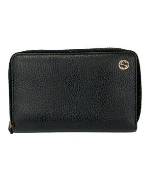 Gucci Bifold Wallet Betty Interlocking Black Leather